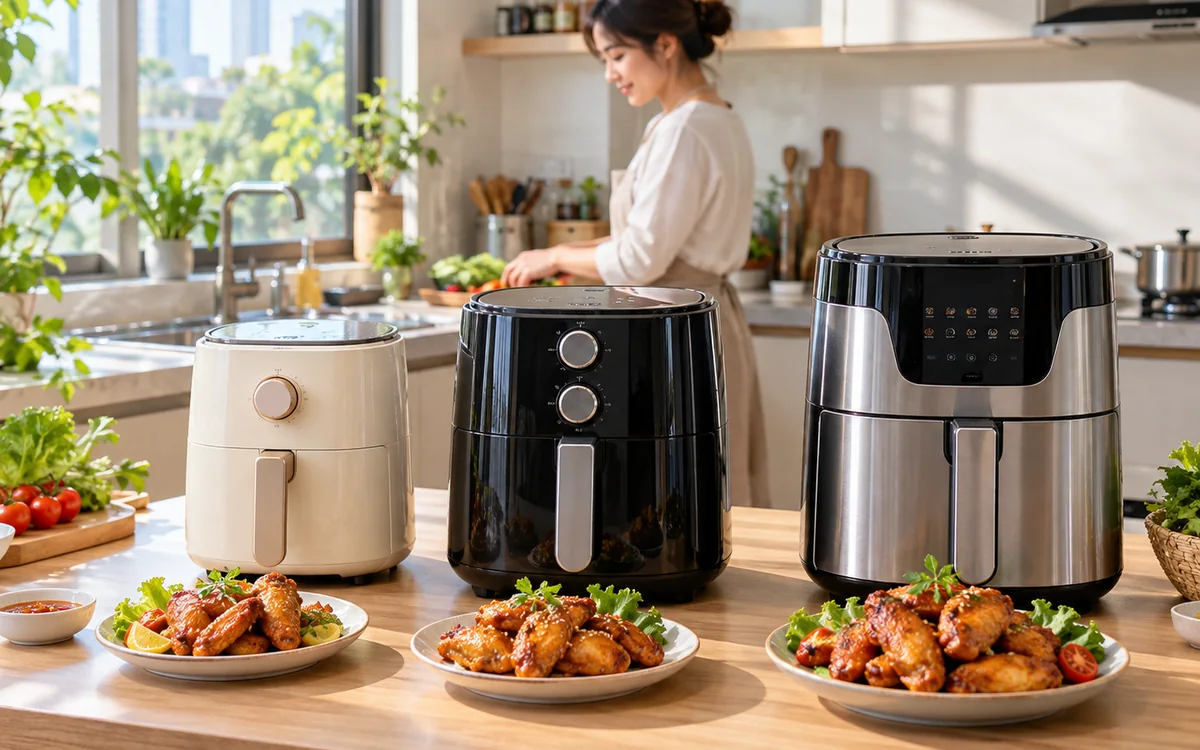 Ấm Êm Home Đồ điện gia dụng nhà bếp: nồi chiên không dầu